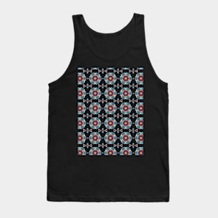 Floral Kaleidoscope Pattern Tank Top